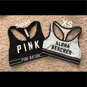 VS pink sports bras